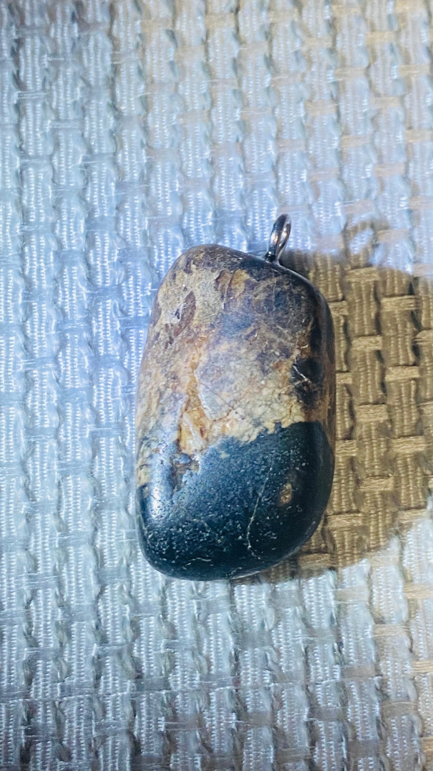 Black and tan pretty stone pendant